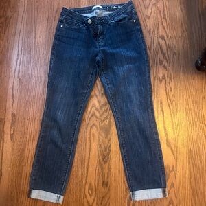 LC Lauren Conrad Women's Dark Blue Ankle Jeans